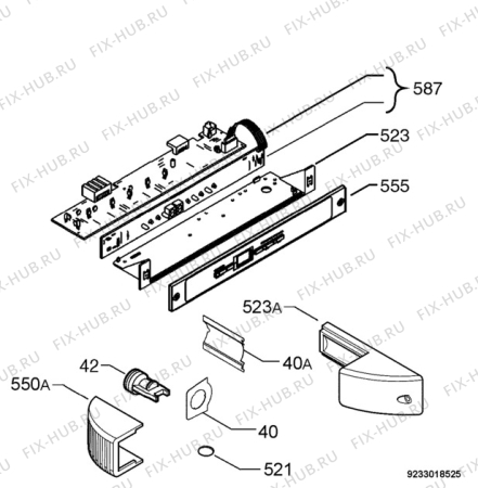 Взрыв-схема холодильника Aeg Electrolux SK91005-5I - Схема узла Diffusor